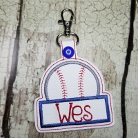ITH Embroidery Baseball Snap Tab Design